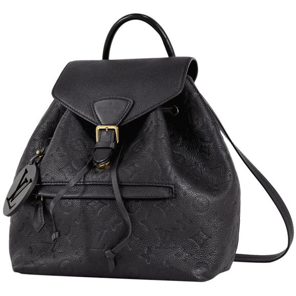 Louis Vuitton Montsouris PM Daypack Backpack Rucksack Monogram Black - Picture 1 of 7